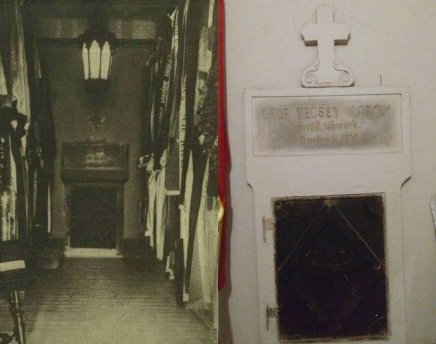 Felszentelésre vár Vécsey Károly sírfelirata