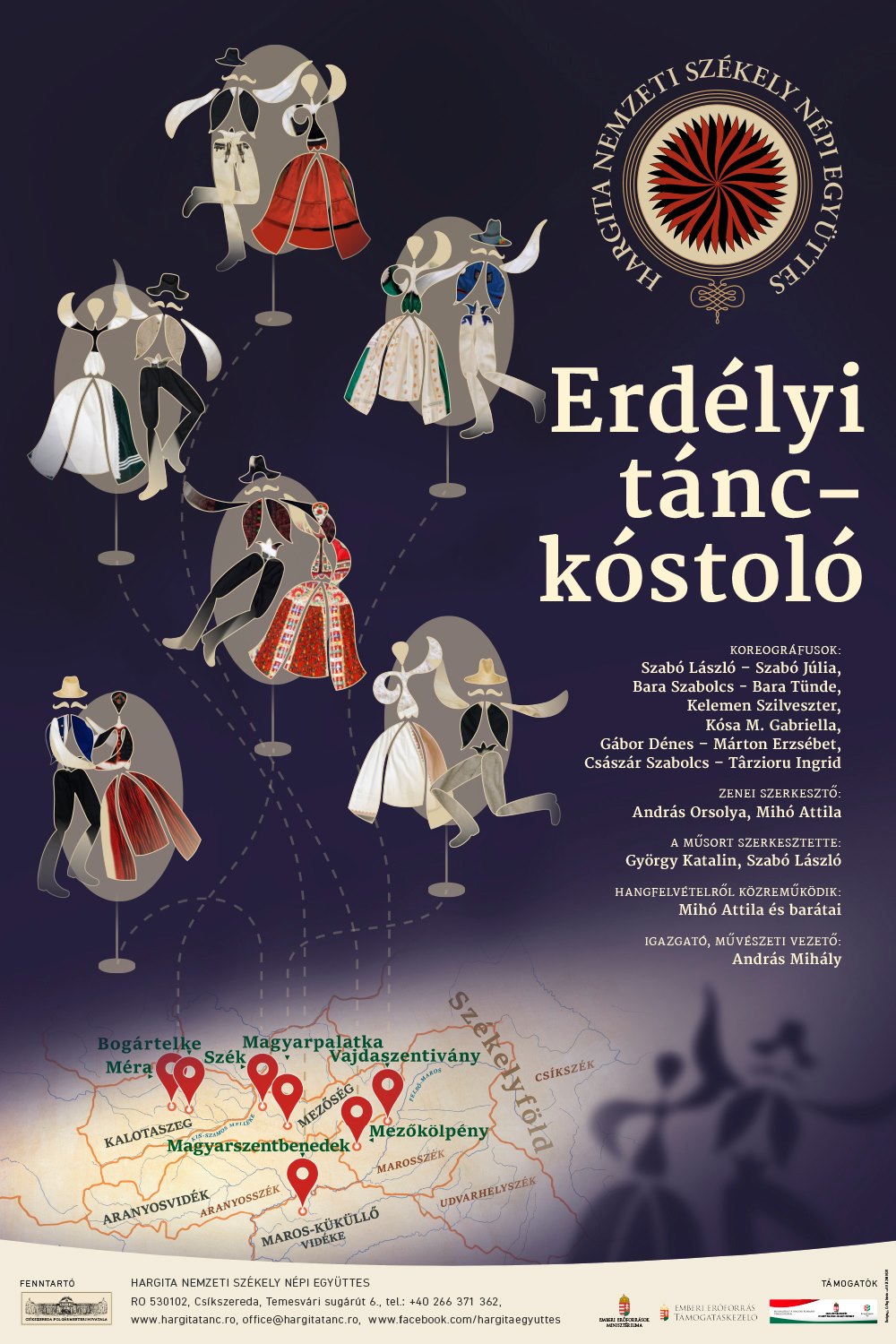Néptánc bemutató Csíkszeredában