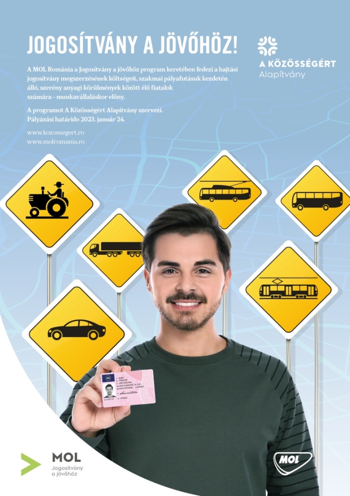 Január 24-ig várja a jelentkezéseket a MOL – Jogosítvány a jövőhöz program
