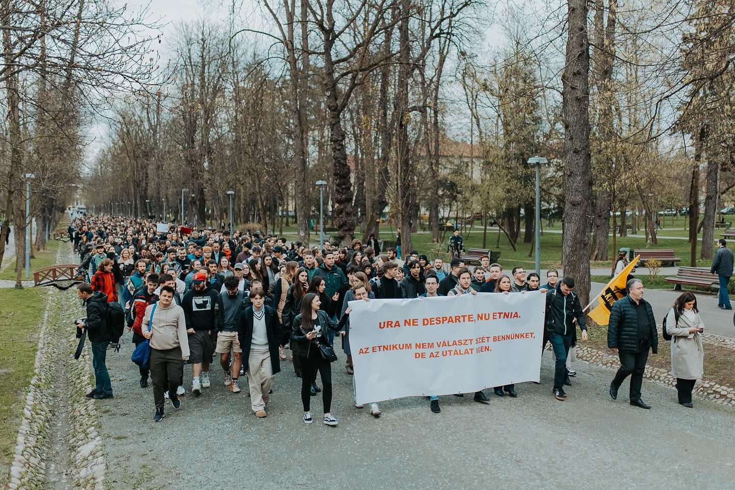 Békés tüntetés Kolozsváron
