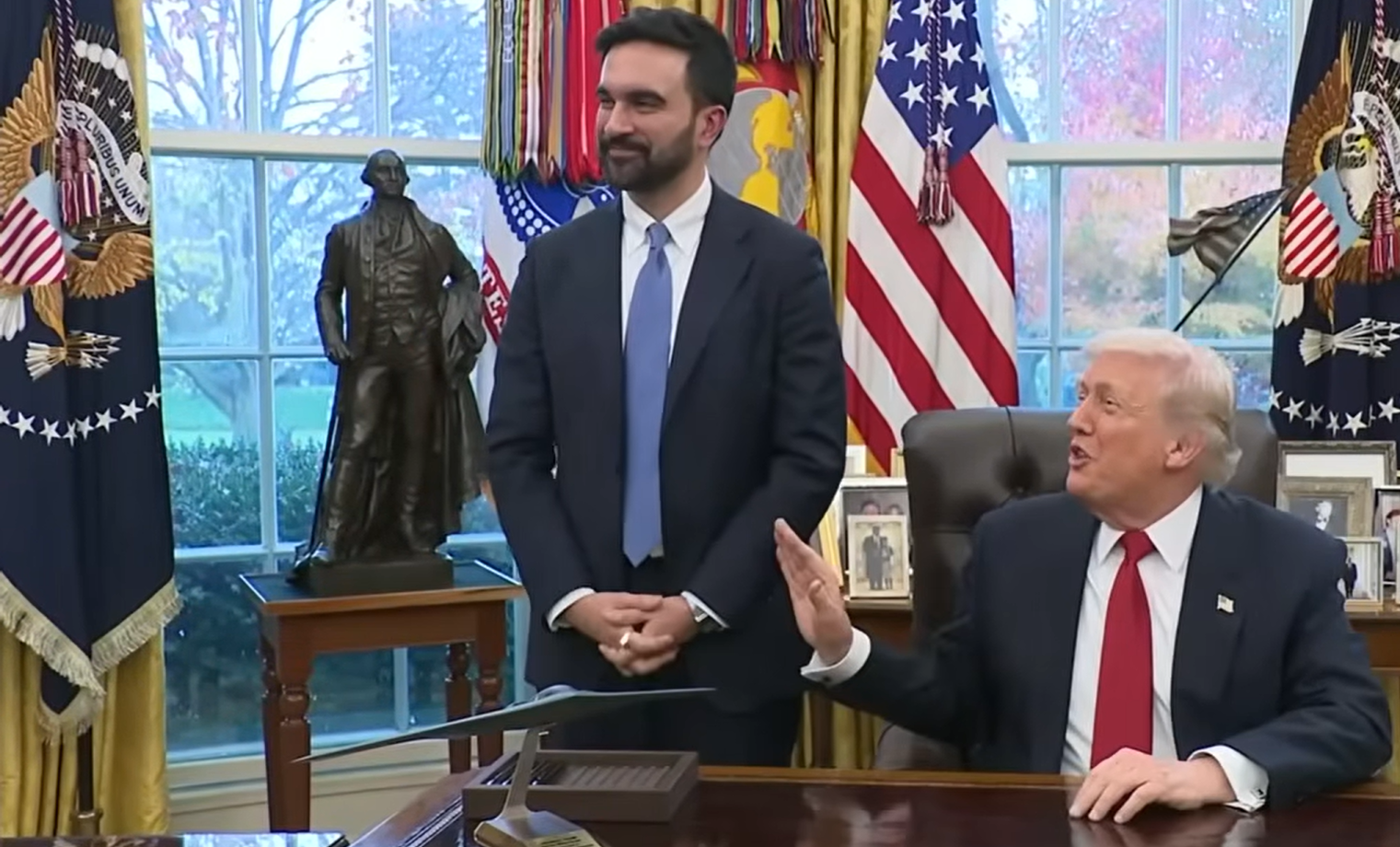 Váratlanul barátságosra sikeredett Trump elnök és New York új polgármesterének első találkozója