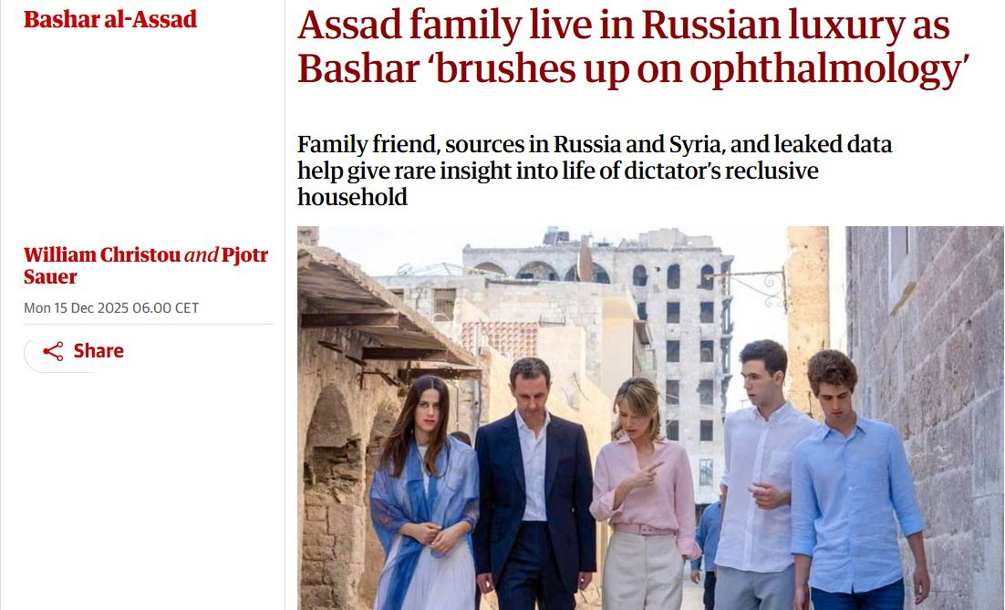 Ismét szemésznek tanul a volt szíriai diktátor