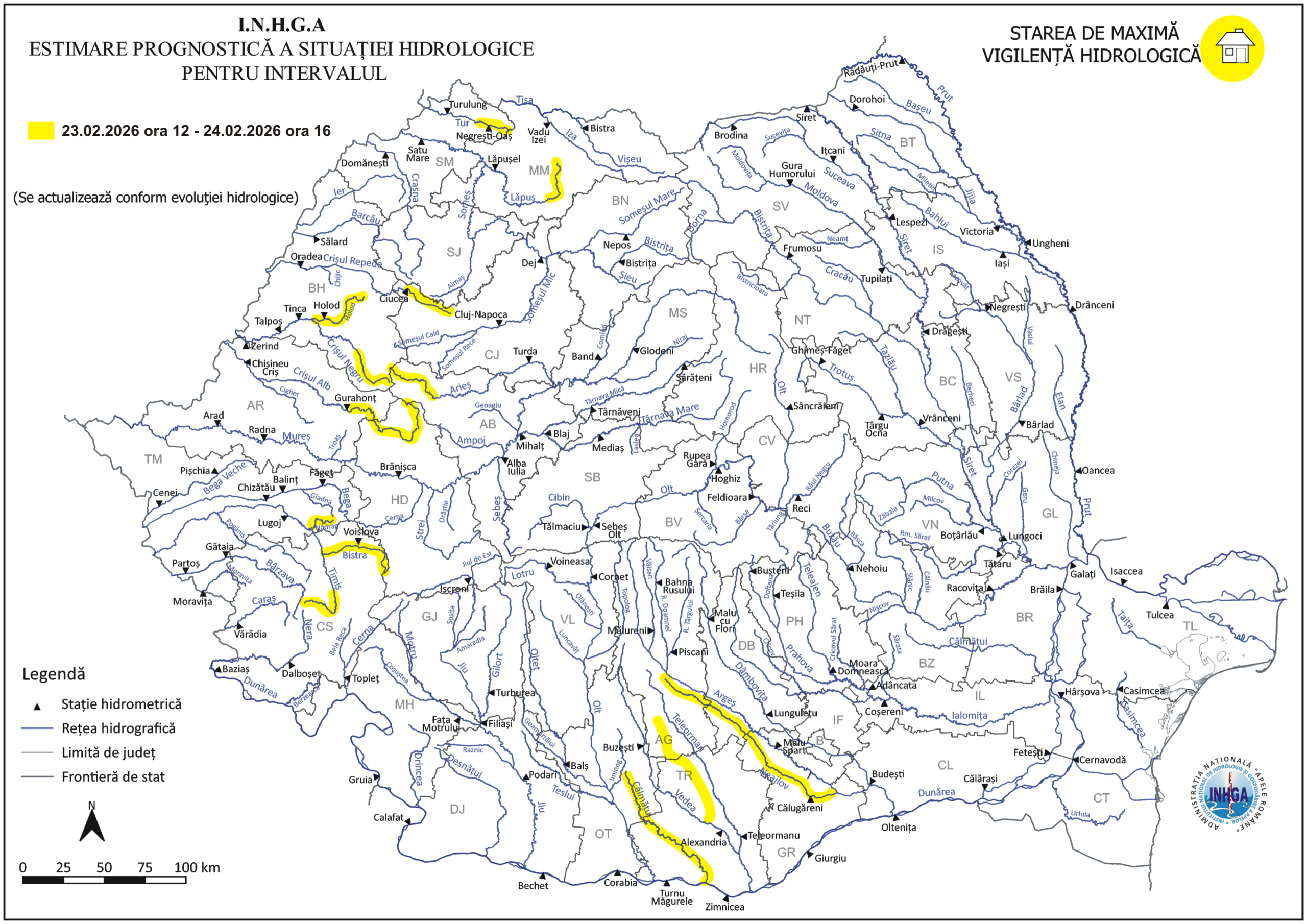 Áradások lehetnek a bőséges csapadék következtében