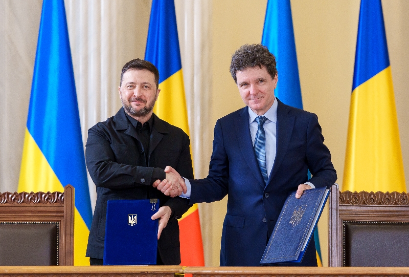 A SAFE-programról tárgyalt a román és az ukrán elnök