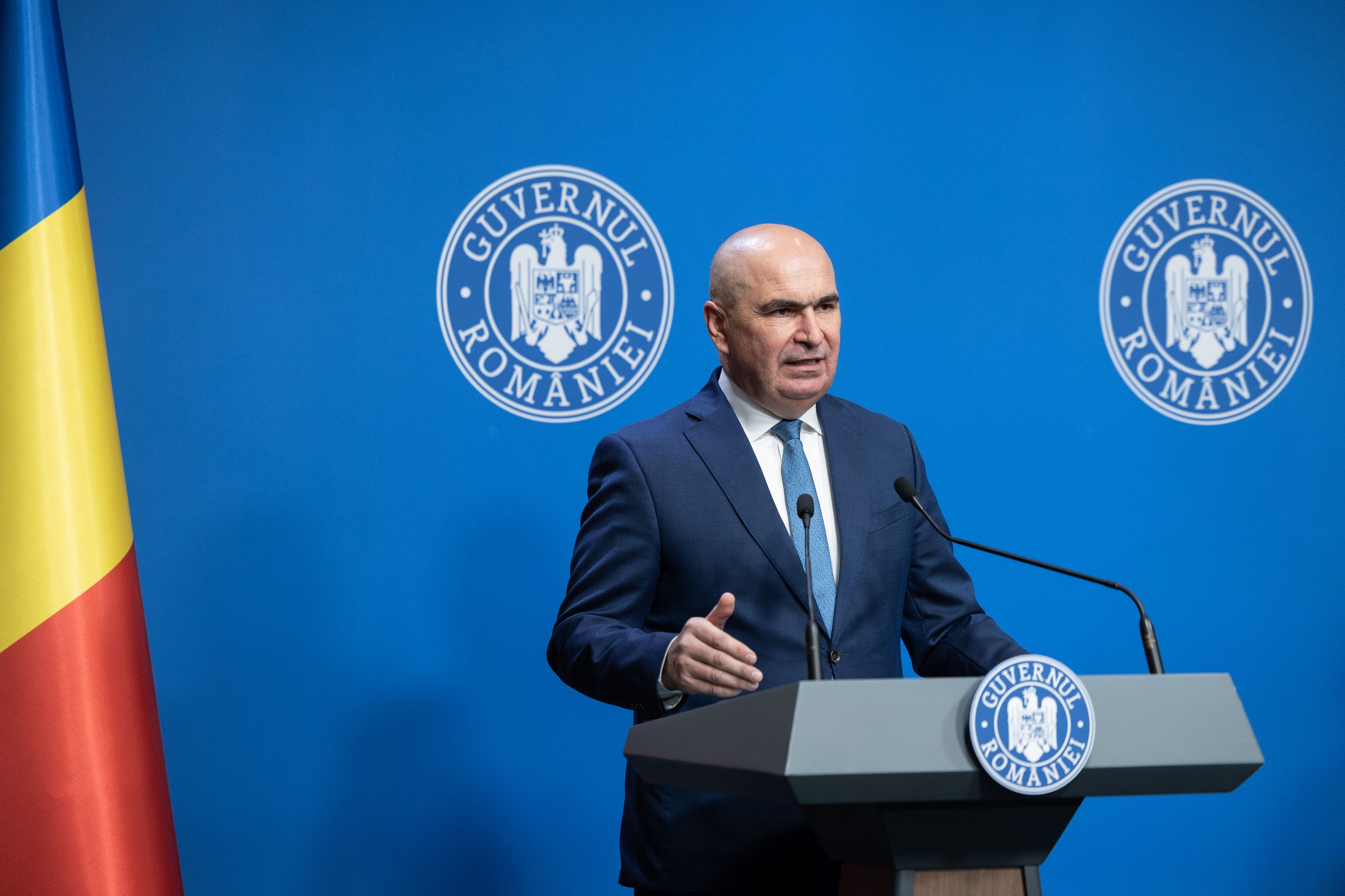 Mandátumértékelő sajtótájékoztatót tartott Ilie Bolojan ügyvivő miniszterelnök